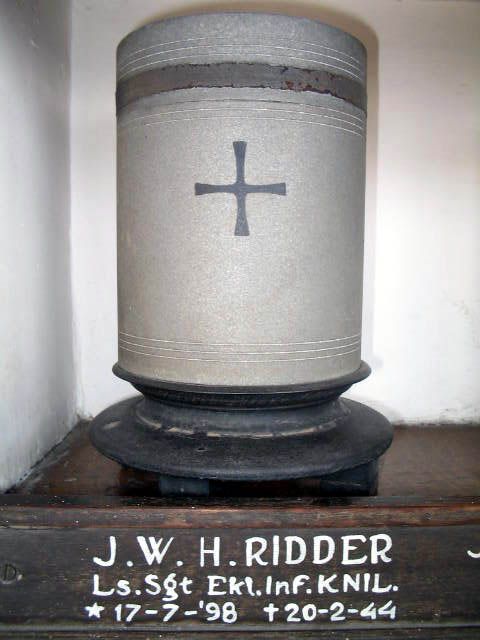 Afbeelding van graf of monument van Jan Willem Herman Ridder