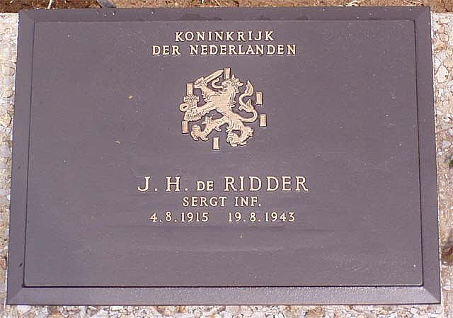Afbeelding van graf of monument van Jan Hendrik de Ridder