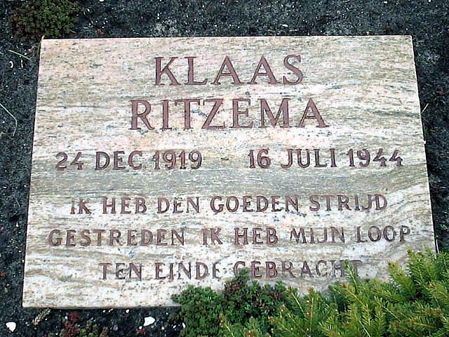 Afbeelding van graf of monument van Klaas Ritzema