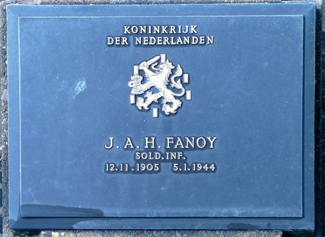 Afbeelding van graf of monument van Johannes Albertus Henricus Fanoy