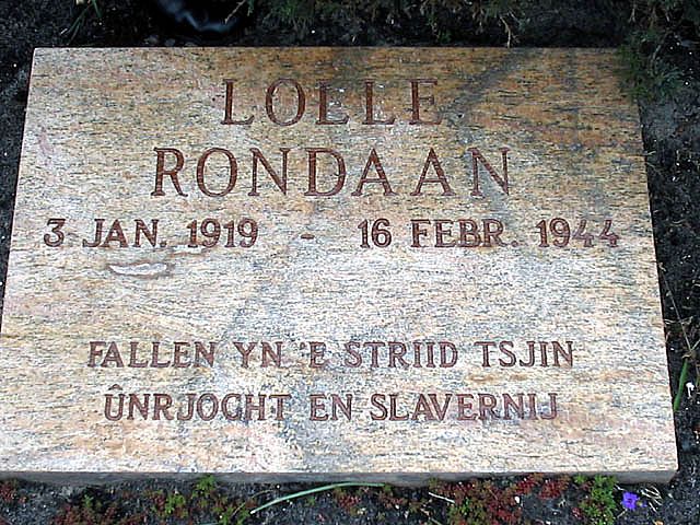 Afbeelding van graf of monument van Lolle Rondaan