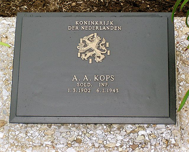 Afbeelding van graf of monument van Arie Adriaan Kops