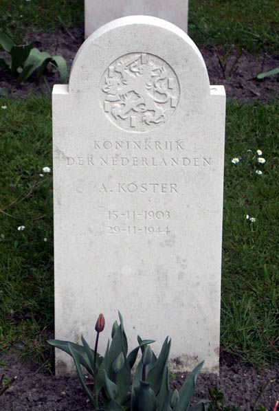 Afbeelding van graf of monument van Arie Koster