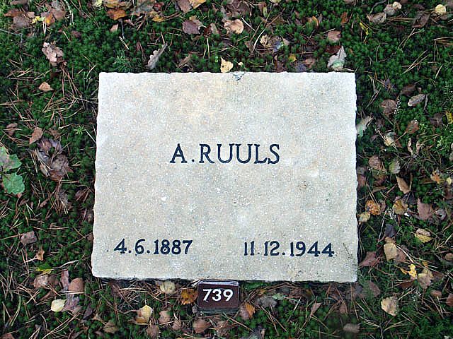 Afbeelding van graf of monument van Adolf Ruuls