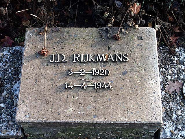Afbeelding van graf of monument van Jan Daniël Rijkmans