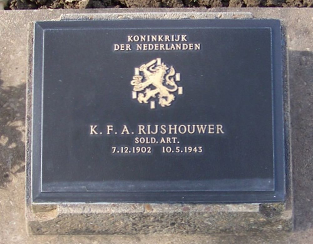 Afbeelding van graf of monument van Karel Frederik August Rijshouwer