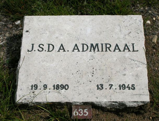 Afbeelding van graf of monument van Johannes Simon Daniël Aart Admiraal