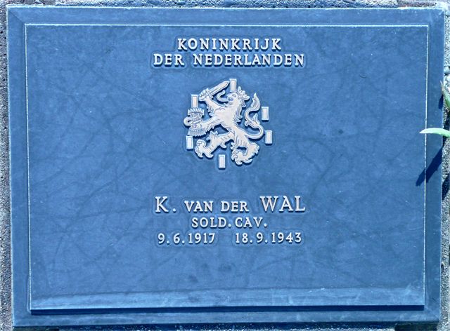 Afbeelding van graf of monument van Klaas van der Wal
