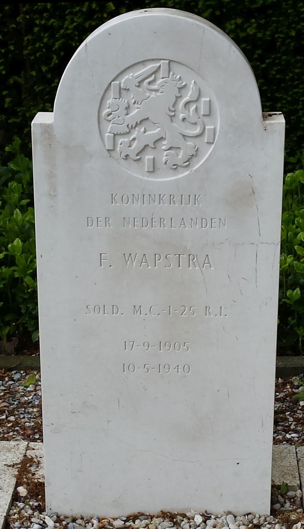 Afbeelding van graf of monument van Fredrik Wapstra