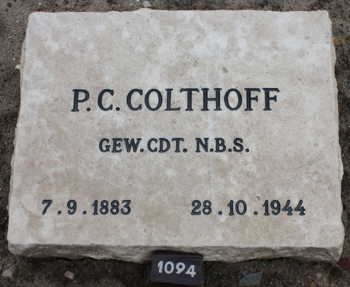 Afbeelding van graf of monument van Pieter Christiaan Colthoff