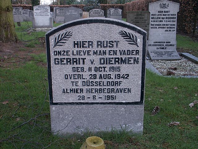 Afbeelding van graf of monument van Gerrit van Diermen
