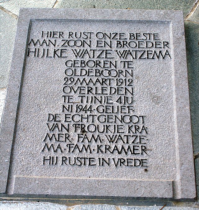 Afbeelding van graf of monument van Hylke Watzema