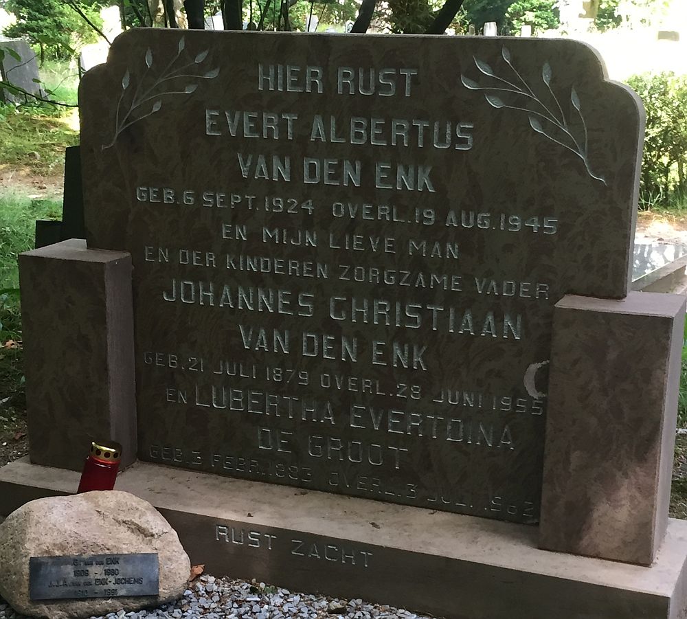 Afbeelding van graf of monument van Evert Albertus van den Enk