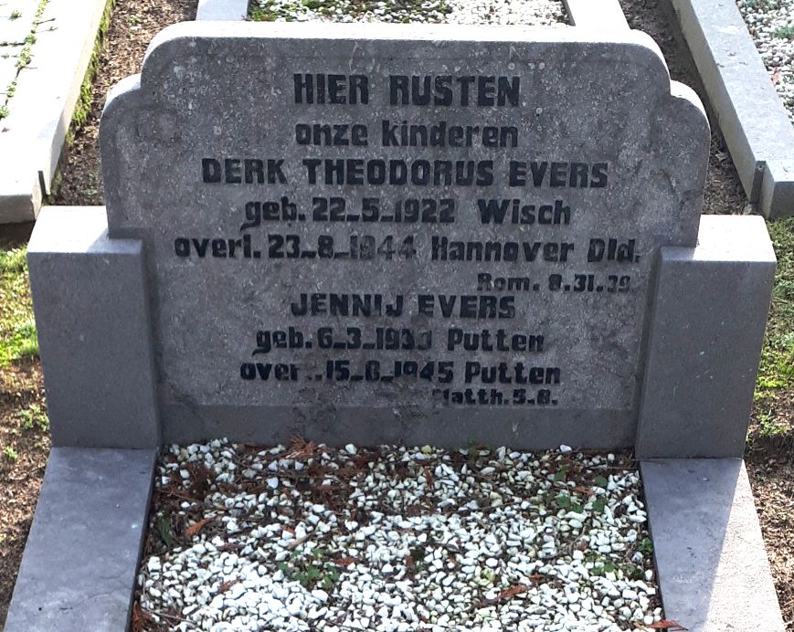 Afbeelding van graf of monument van Derk Theodorus Evers