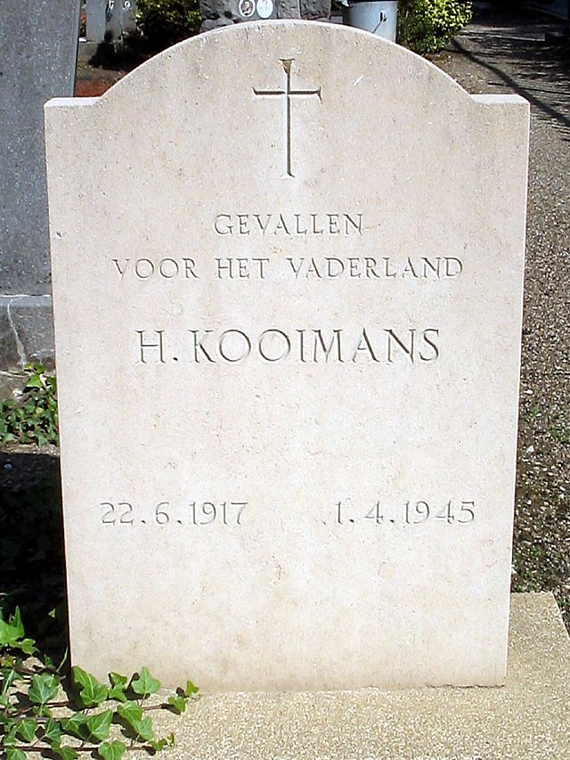 Afbeelding van graf of monument van Hendrik Kooimans