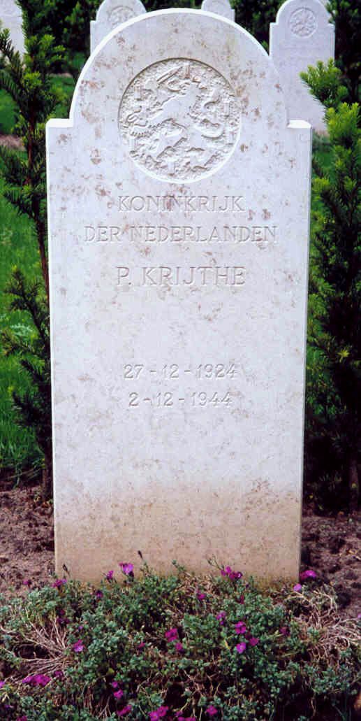 Afbeelding van graf of monument van Pieter Krijthe