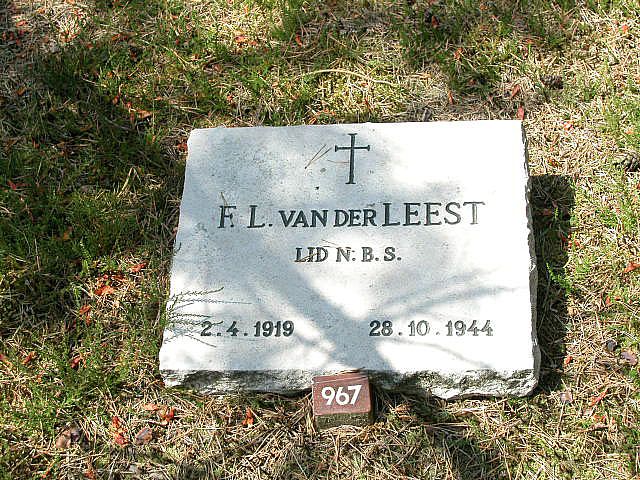 Afbeelding van graf of monument van Franciscus Leonardus van der Leest