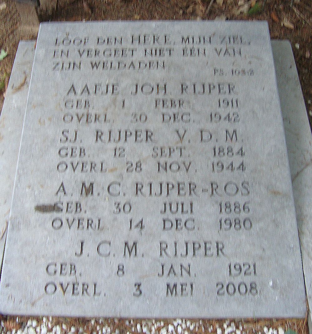 Afbeelding van graf of monument van Sjouke Rijper