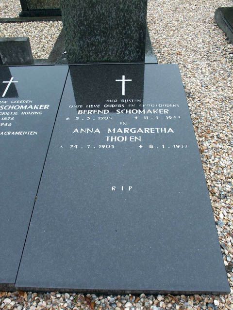 Afbeelding van graf of monument van Berend Schomaker