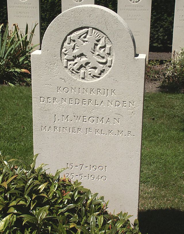 Afbeelding van graf of monument van Jan Marinus Wegman