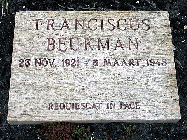 Afbeelding van graf of monument van Franciscus Beukman
