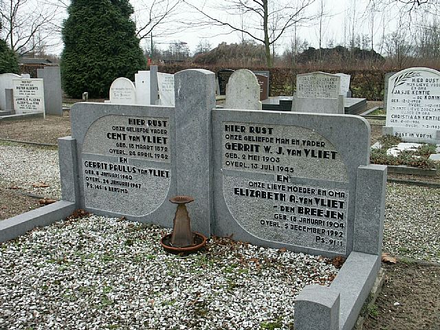 Afbeelding van graf of monument van Gerrit Willem Johannes van Vliet