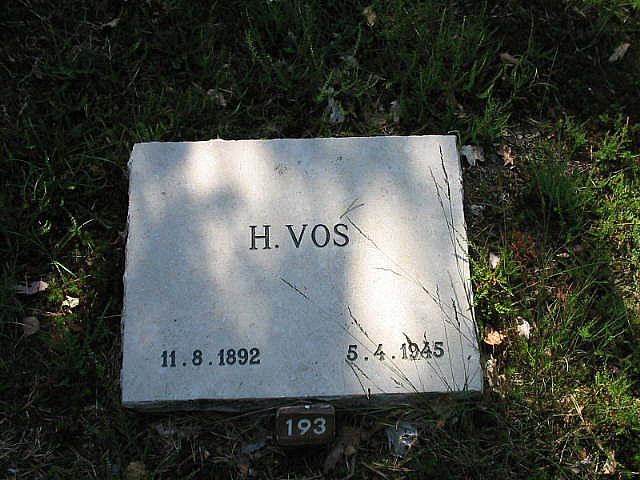 Afbeelding van graf of monument van Hendrik Vos