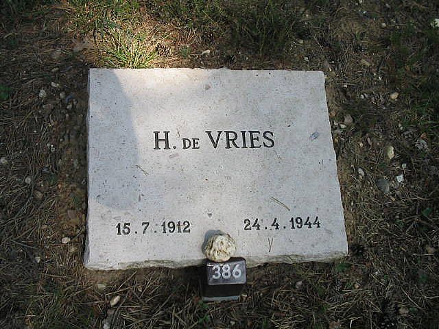 Afbeelding van graf of monument van Hendrik de Vries