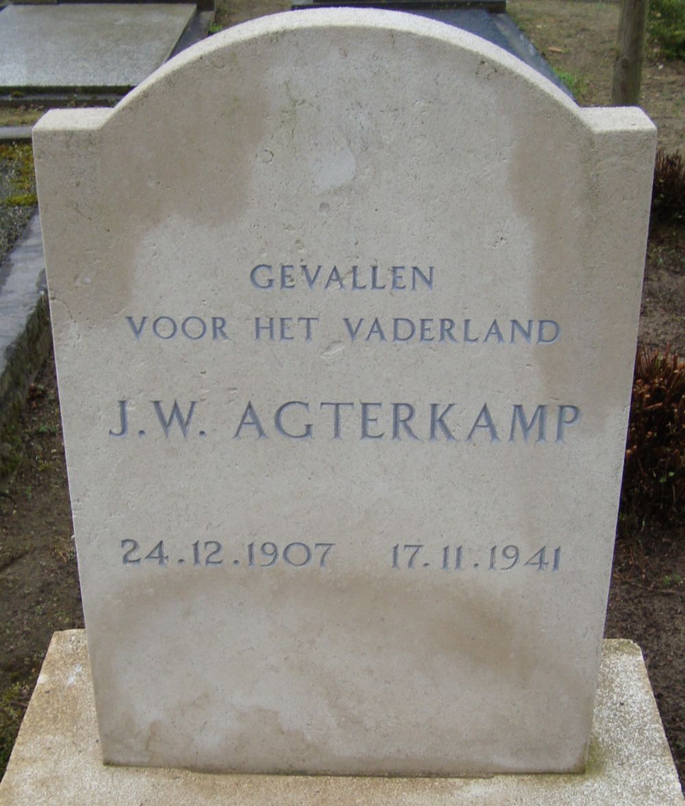 Afbeelding van graf of monument van Jan Willem Agterkamp
