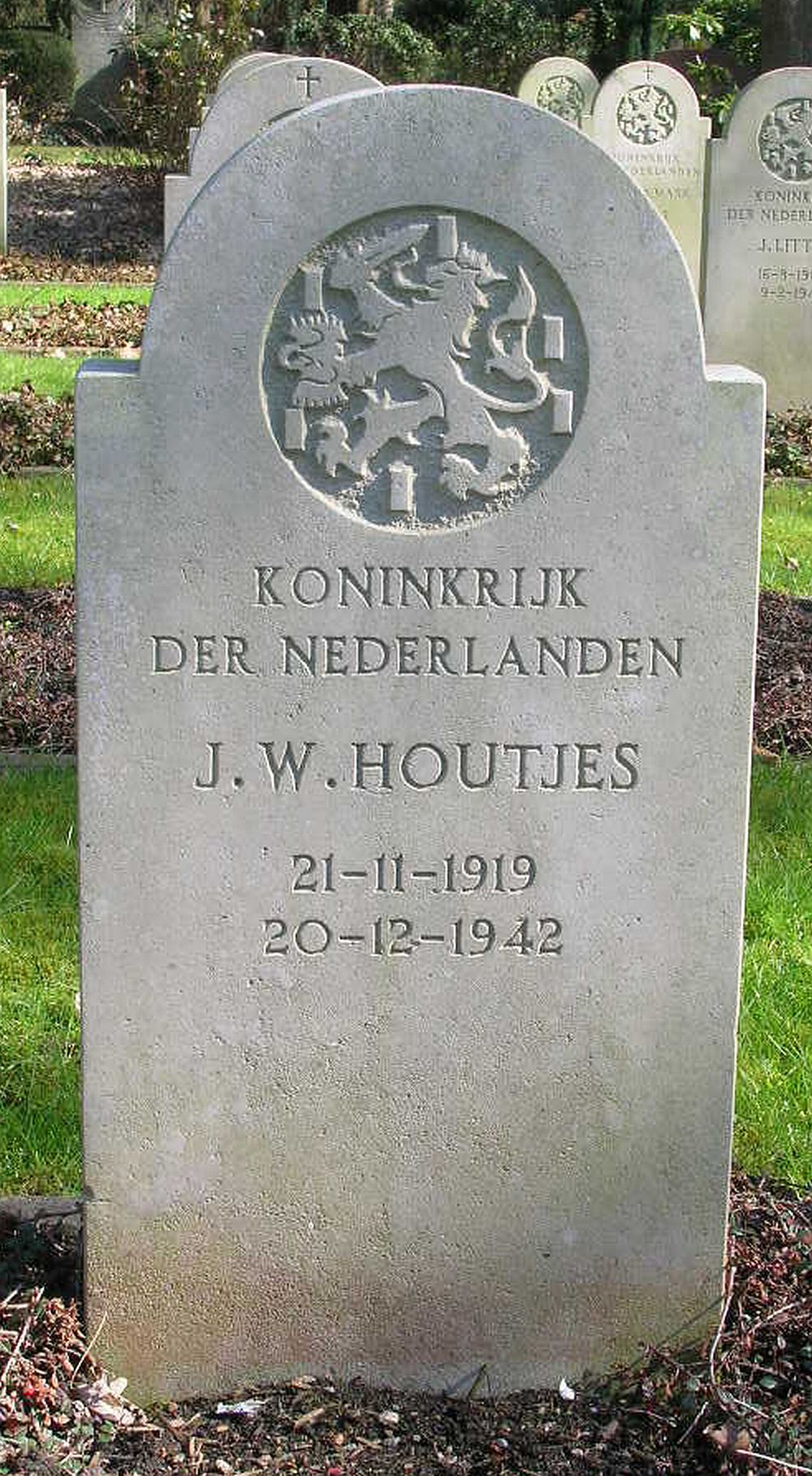 Afbeelding van graf of monument van Jan Willem Houtjes