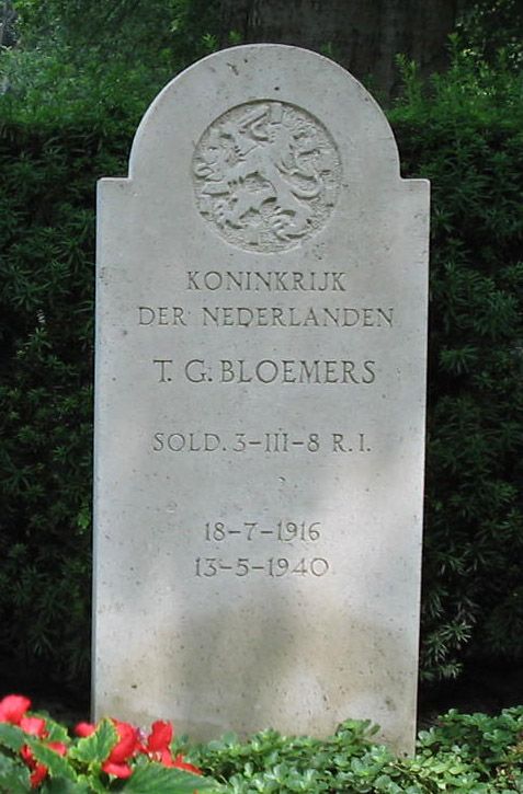 Afbeelding van graf of monument van Theodorus Gerrit Bloemers