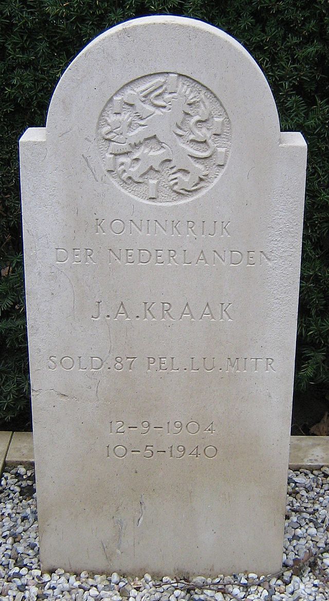 Afbeelding van graf of monument van Jacob Arie Kraak