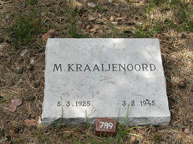 Afbeelding van graf of monument van Marinus Kraaijenoord