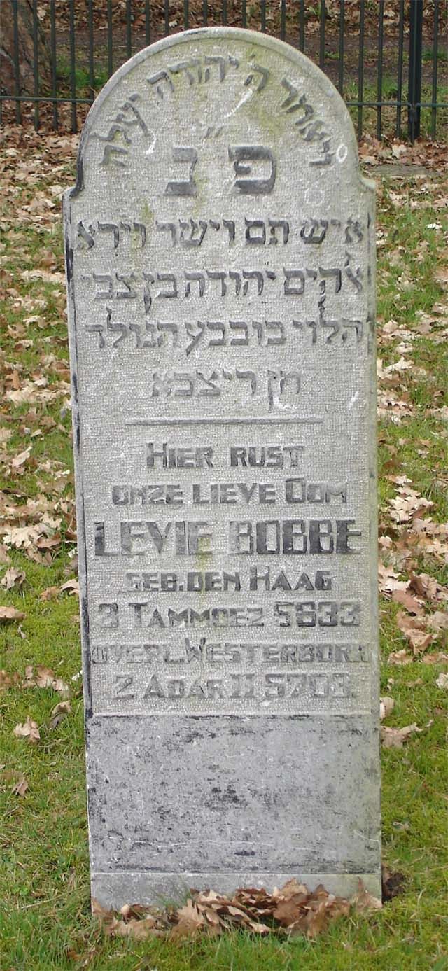 Afbeelding van graf of monument van Levie Bobbe