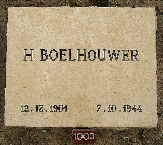 Afbeelding van graf of monument van Hendrik Boelhouwer
