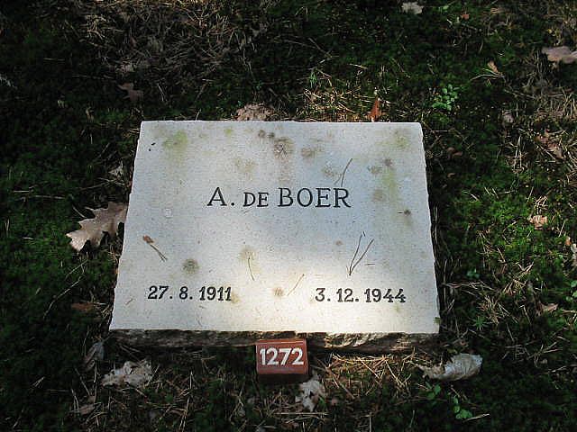 Afbeelding van graf of monument van Andries de Boer