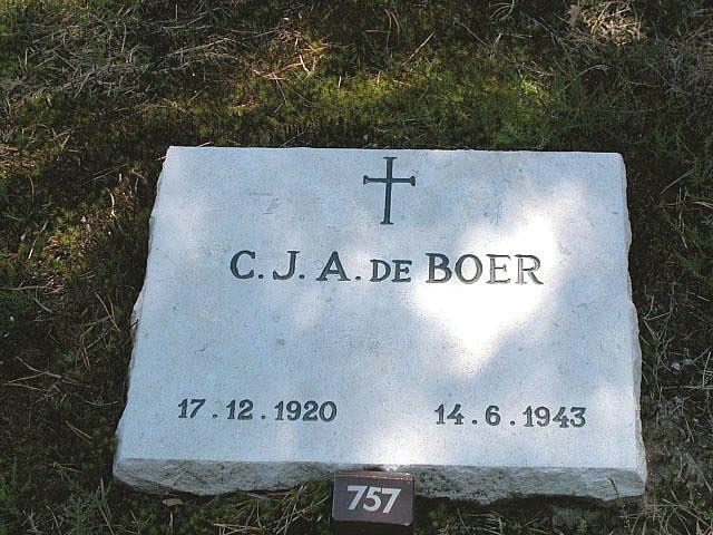 Afbeelding van graf of monument van Cornelis Johannes Adrianus de Boer