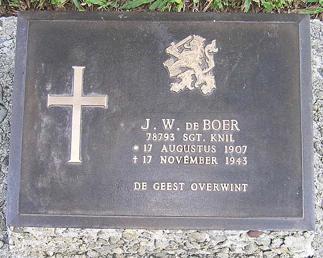 Afbeelding van graf of monument van Johannes Wijbrandus de Boer