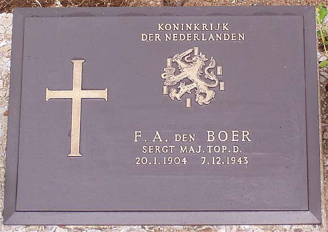 Afbeelding van graf of monument van Frederik August den Boer