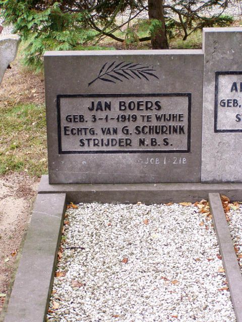 Afbeelding van graf of monument van Jan Boers