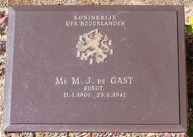 Afbeelding van graf of monument van Markus Johannis de Gast
