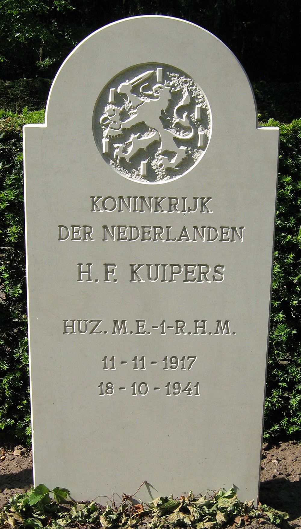 Afbeelding van graf of monument van Hendrik Frederik Kuipers