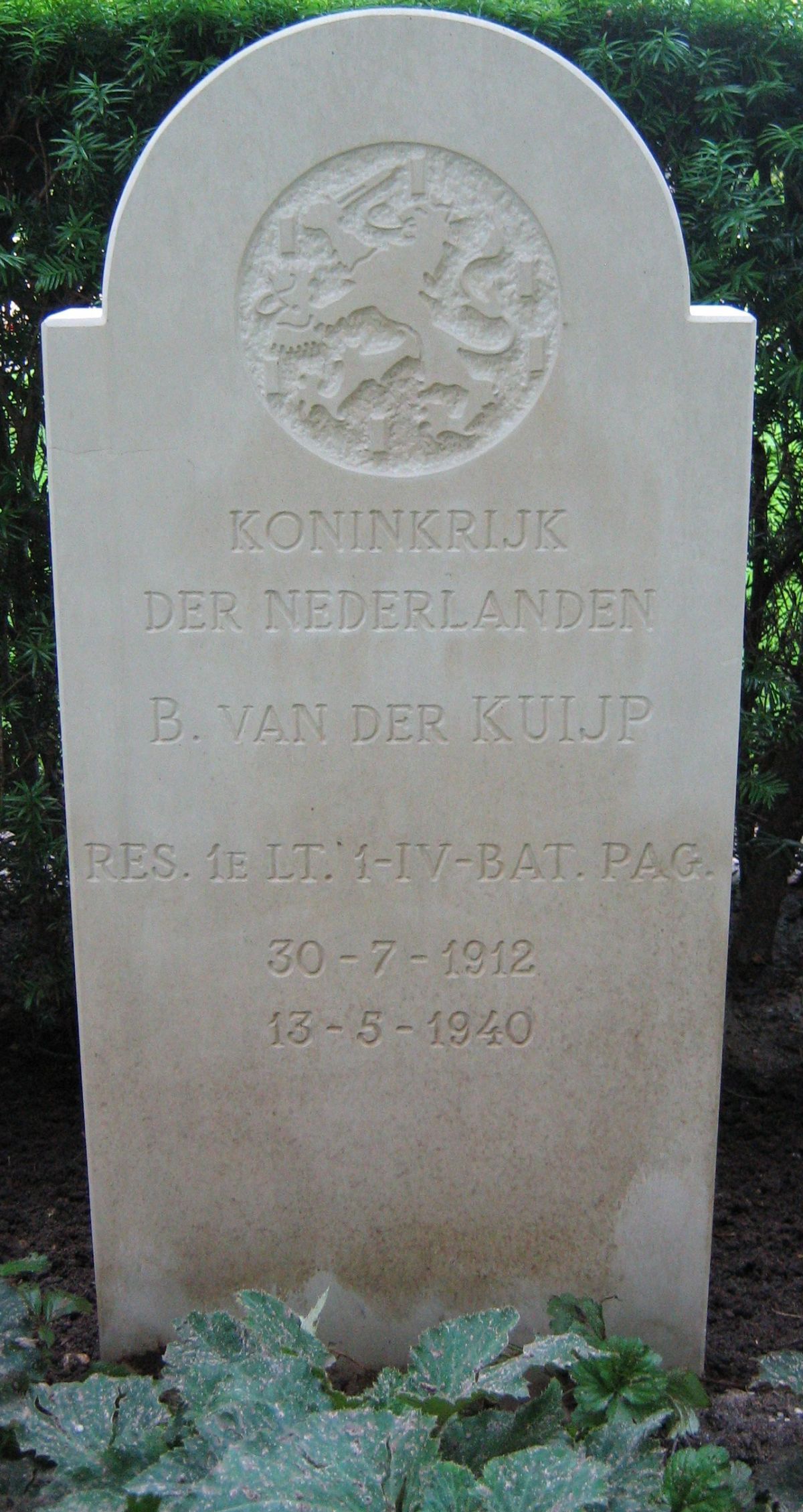 Afbeelding van graf of monument van Bernardus van der Kuijp