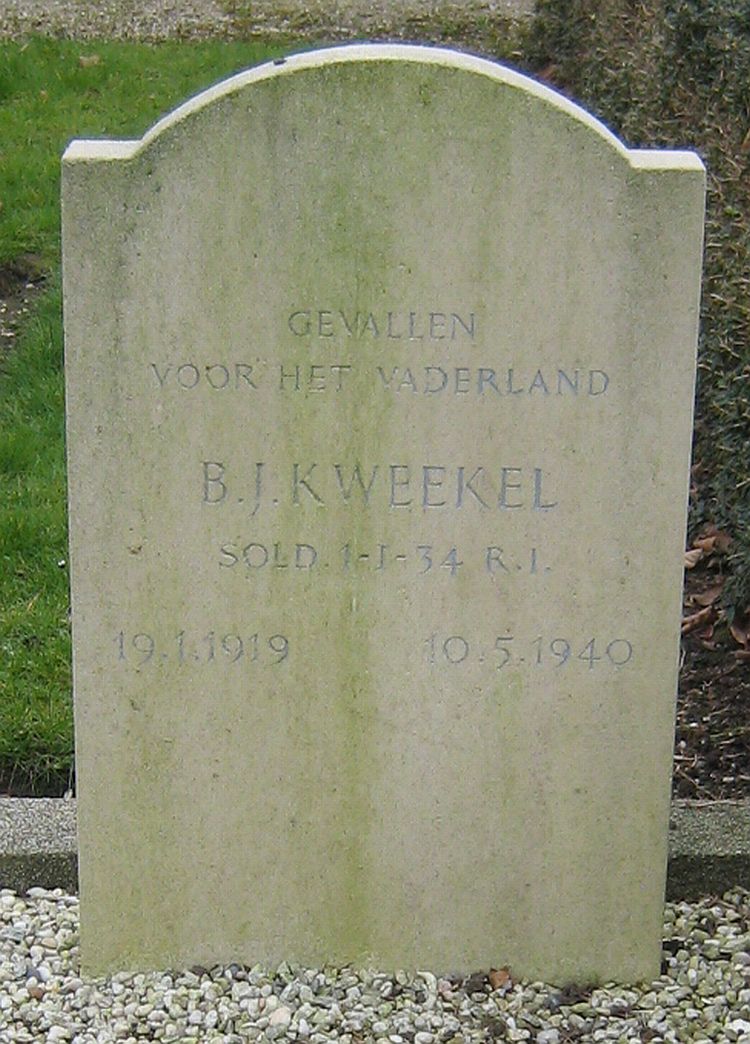 Afbeelding van graf of monument van Bastiaan Jan Kweekel