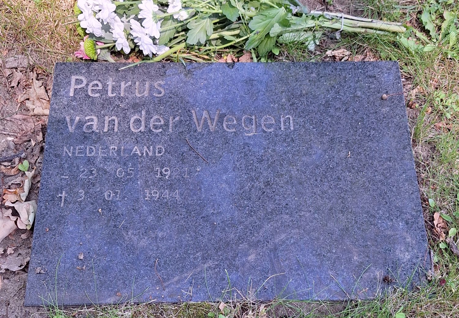 Gedenksteen Petrus van der Wegen