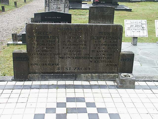 Afbeelding van graf of monument van Teunis Scheepstra