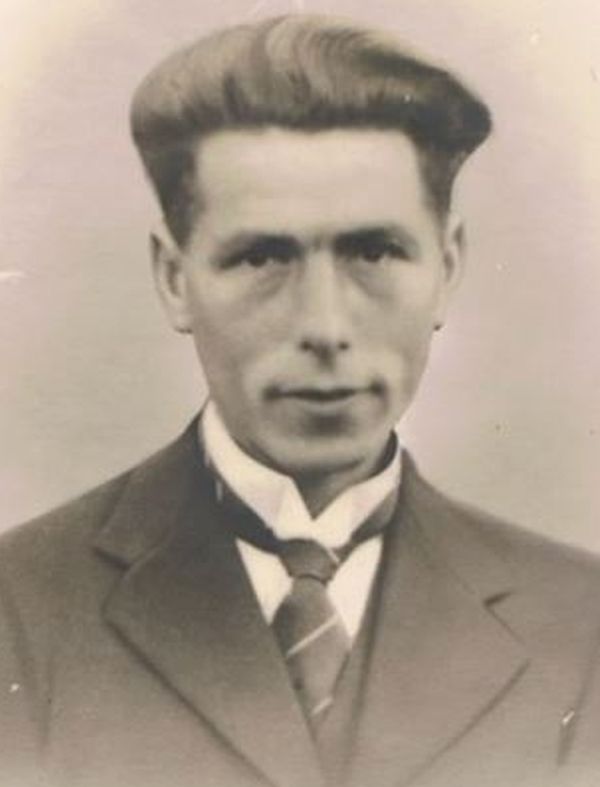 Portretfoto W. van Baast, foto familie