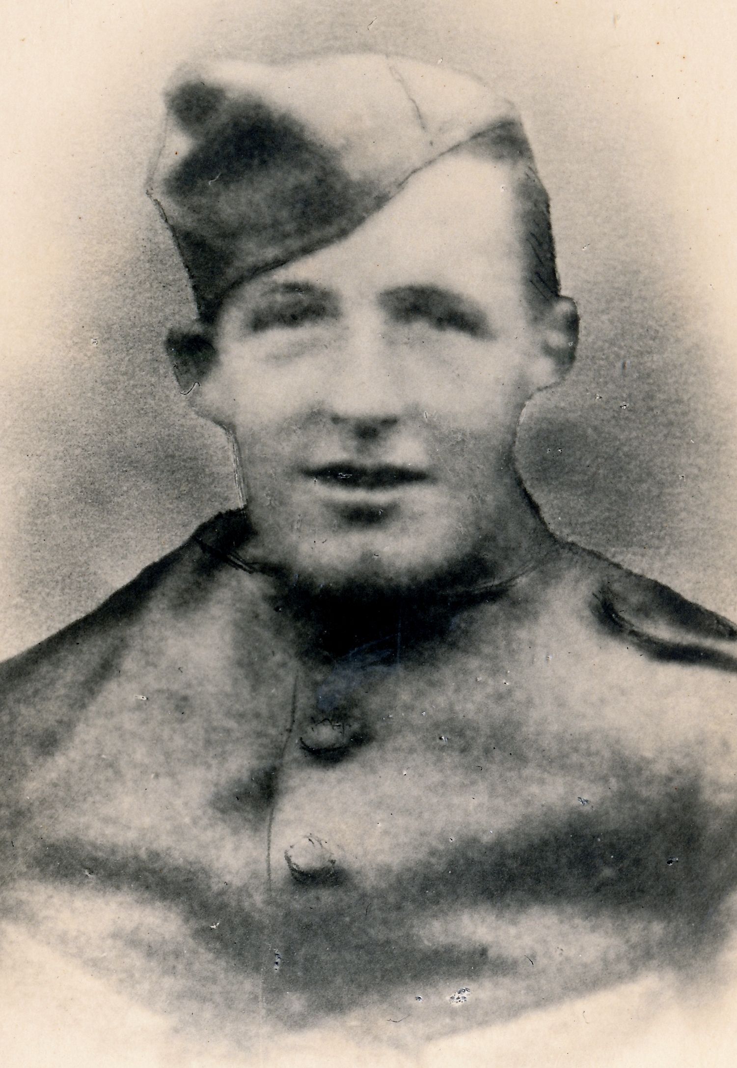 Portretfoto B. Rexwinkel in uniform, foto familie