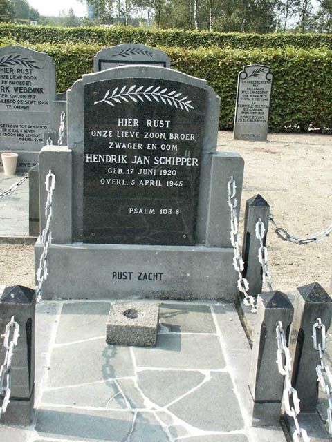 Afbeelding van graf of monument van Hendrik Jan Schipper