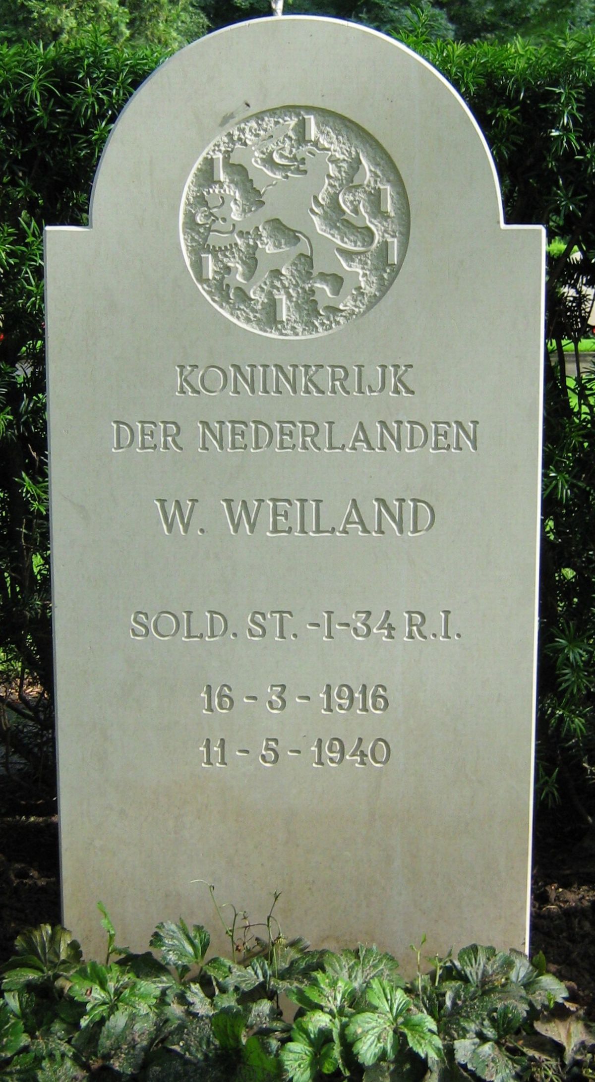 Afbeelding van graf of monument van Wijtze Weiland